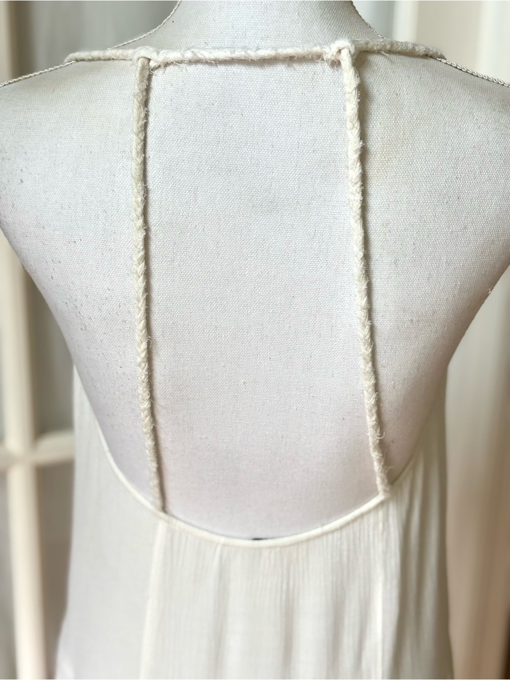 Free People Meadows Of Medallions Ivory Boho Handkerchief Dress - Picture 6 of 13